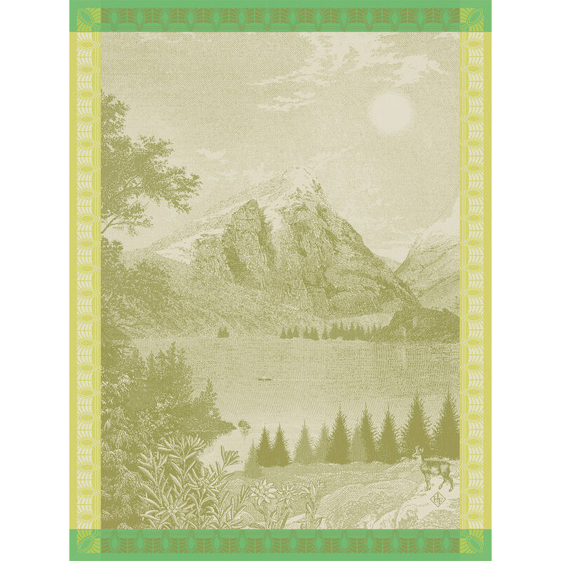 Altitude Cotton Tea Towel by Le Jacquard Francais