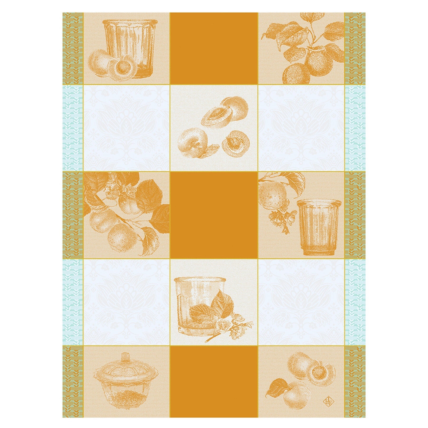 Confitures Carreaux Cotton Tea Towels by Le Jacquard Francais
