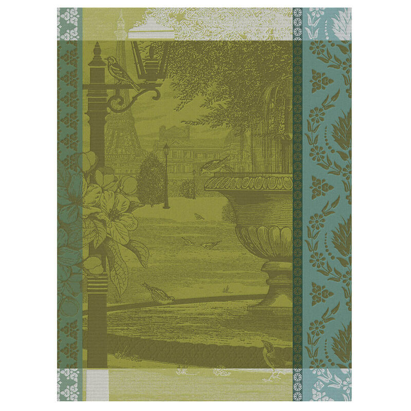 Jardin Parisien Cotton Tea Towel by Le Jacquard Francais