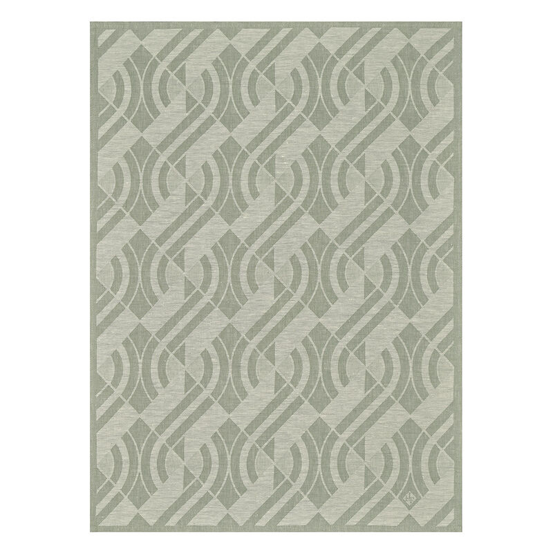 Néo Linen Crystal Cotton Tea Towel by Le Jacquard Francais