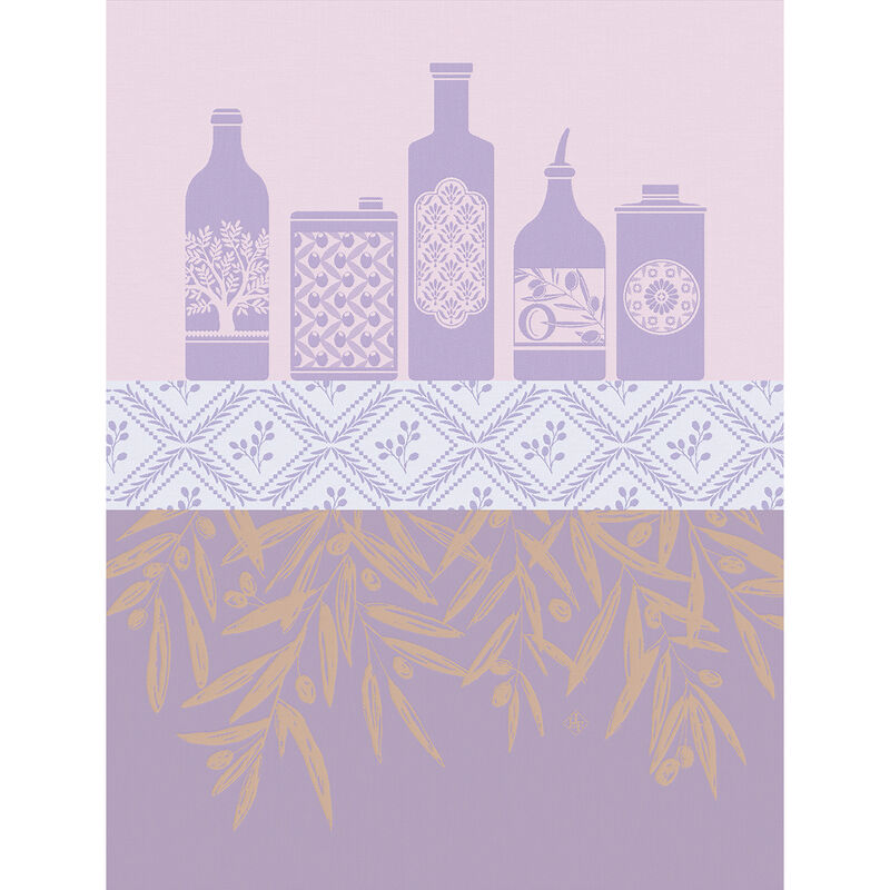 Huiles Provencales Tea Towel by Le Jacquard Francais