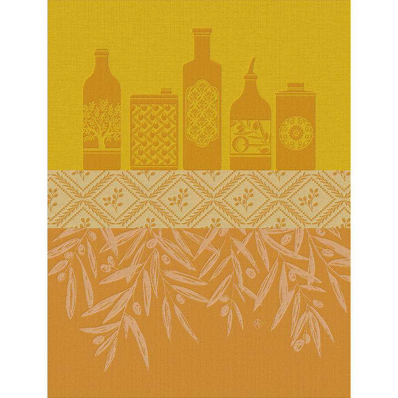 Huiles Provencales Tea Towel by Le Jacquard Francais
