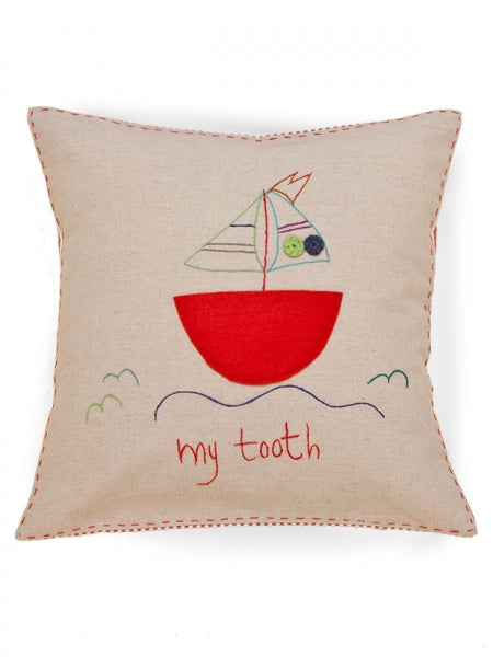 Tooth Fairy Pillow Cover, Natural Linen