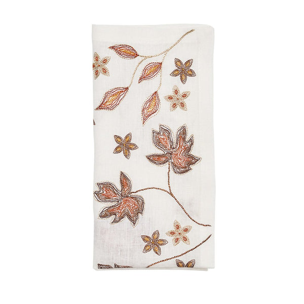 Maple Hues Napkin in White & Multi