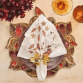 Maple Hues Napkin in White & Multi by Kim Seybert