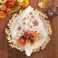 Maple Hues Napkin in White & Multi by Kim Seybert