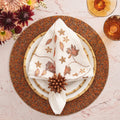 Maple Hues Napkin in White & Multi by Kim Seybert