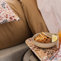 Campagne Pink Wood Tray by Le Jacquard Francais