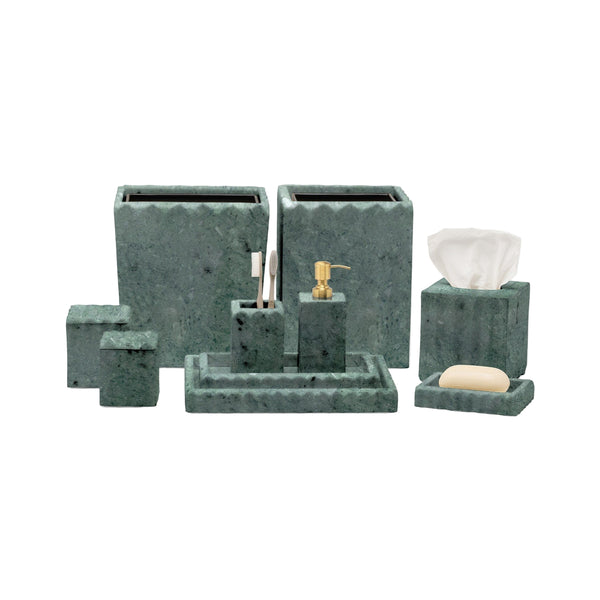 Proviso Dark Jade Marble Vanity Set
