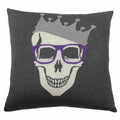Skull Crown Cashmere Pillow