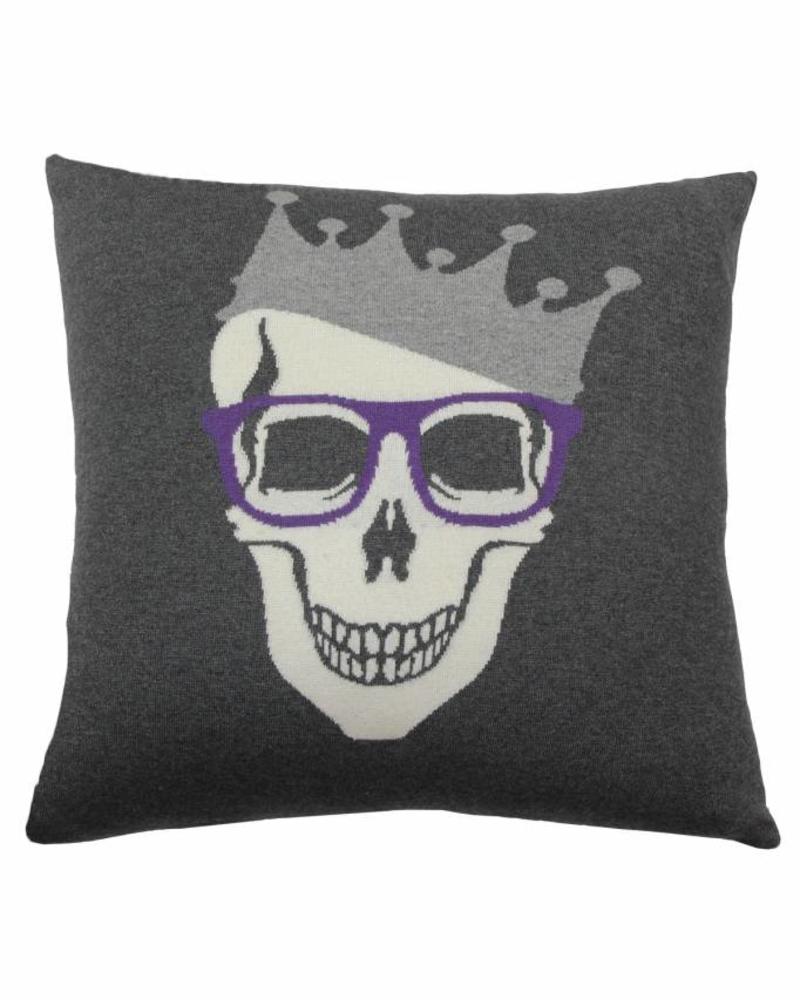 Skull Crown Cashmere Pillow