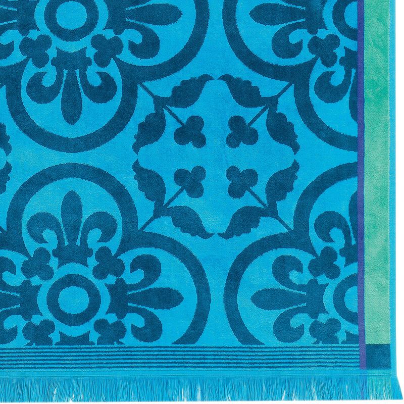 Santorin Cotton Beach Towels by Le Jacquard Francais