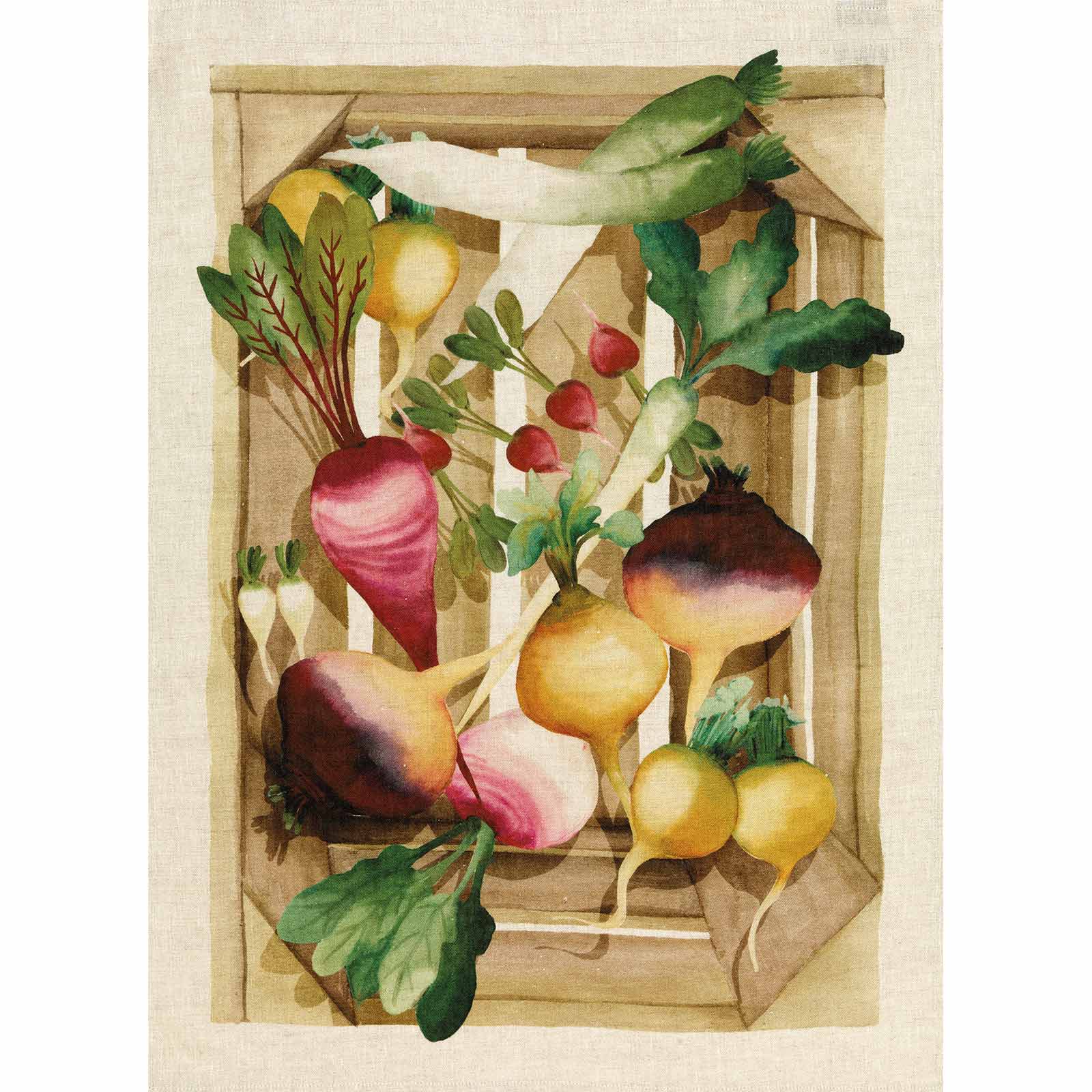 Potager Tea Towel by Tessitura Toscana Telerie