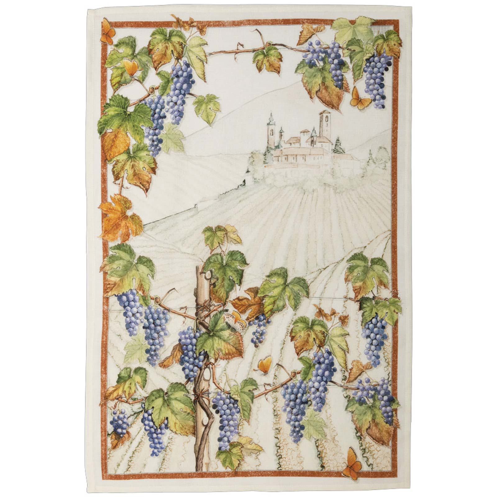 Violetta Tea Towel by Tessitura Toscana Telerie