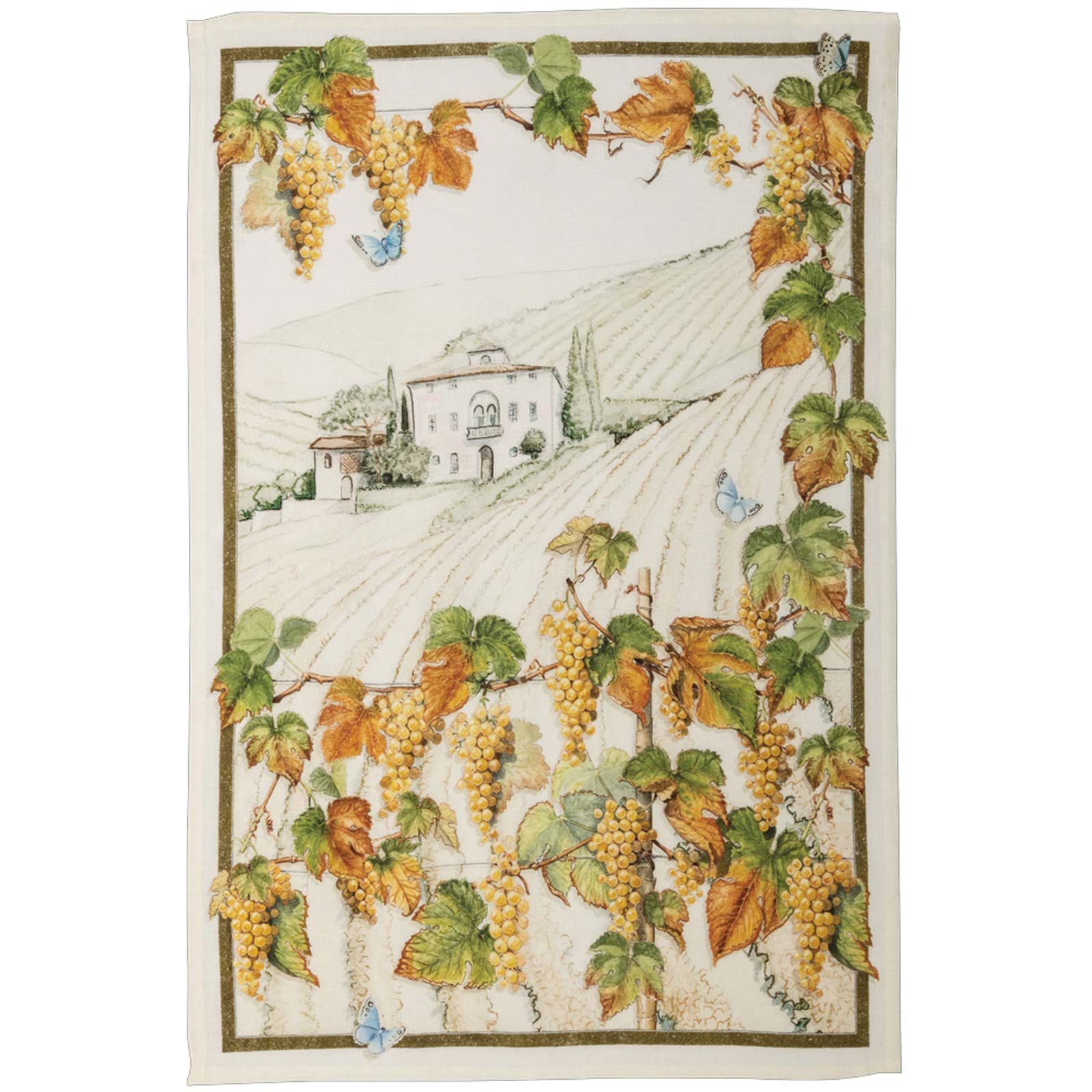Violetta Tea Towel by Tessitura Toscana Telerie