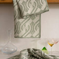 Néo Linen Crystal Cotton Tea Towel by Le Jacquard Francais