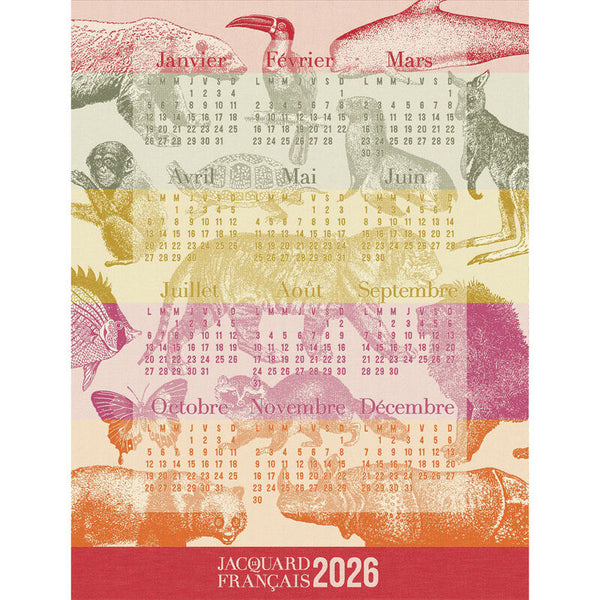 Calendrier Cotton Tea Towel 2026