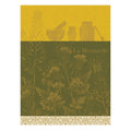 Moutarde En Fleurs Cotton Tea Towel by Le Jacquard Francais
