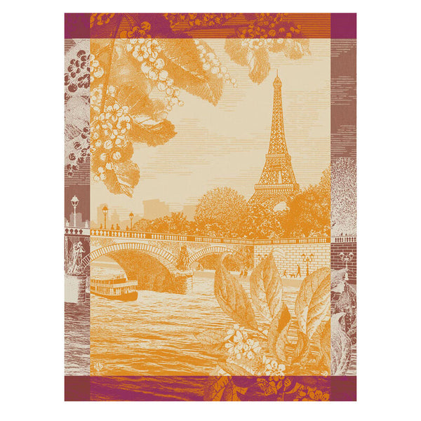 Paris Sur Seine Cotton Tea Towel