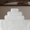 Linen Snow Bath Towels by Graccioza