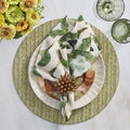 Chevron Placemat in Moss