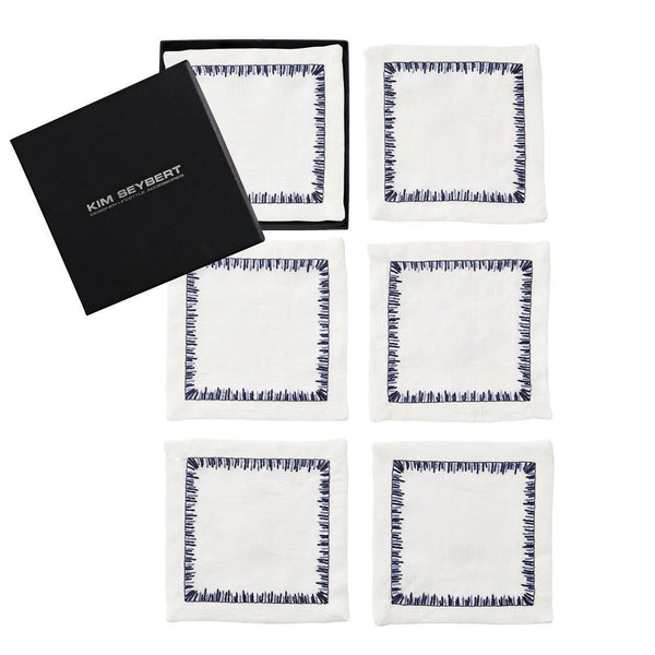 Filament Cocktail Napkins in Navy