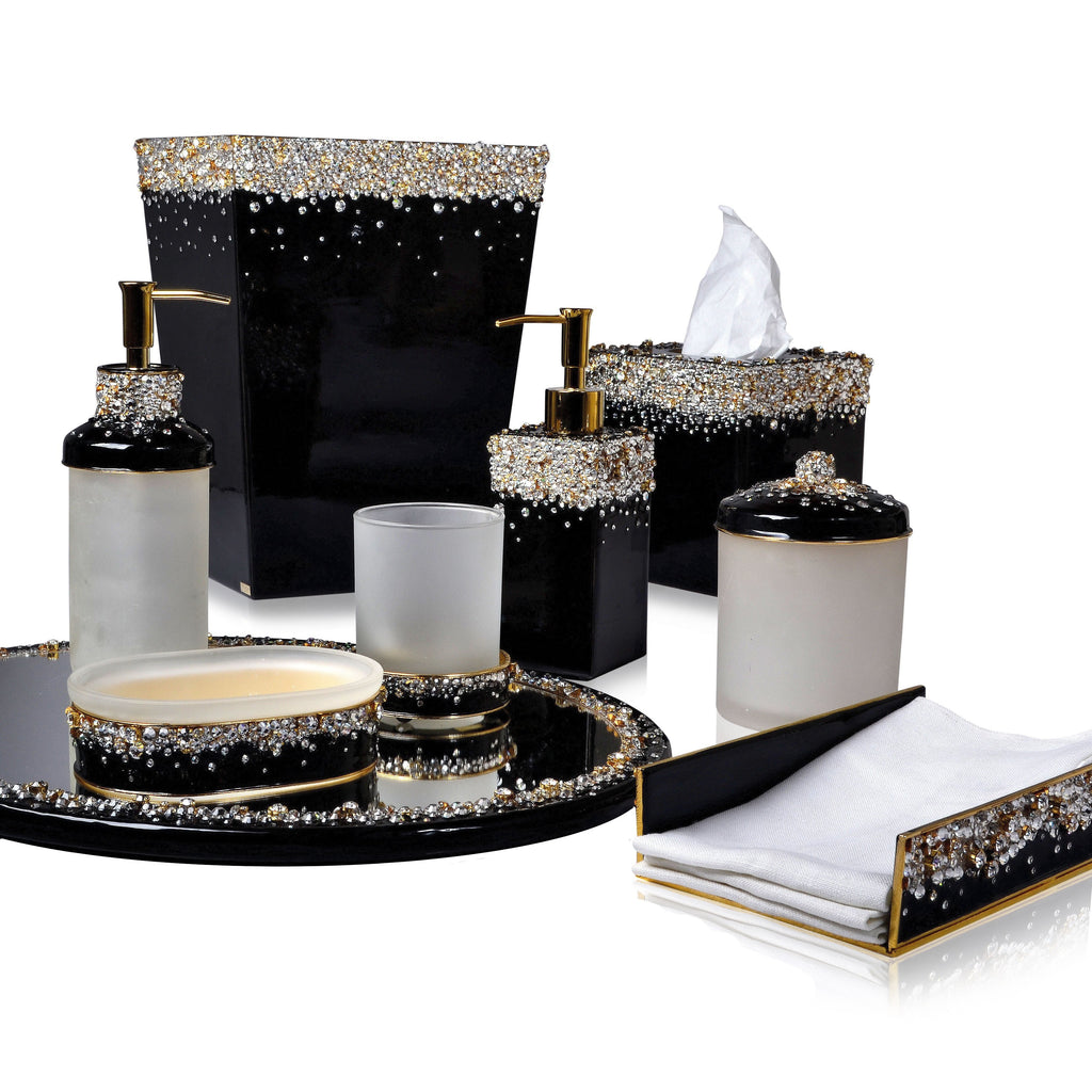 Mike and Ally & Duchess Enamel with Melange of Crystals Vanity Set ...