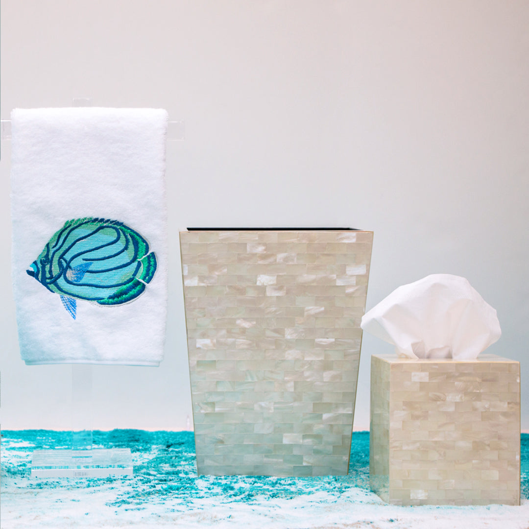 Aqua Angel Fish Towels - Pioneer Linens