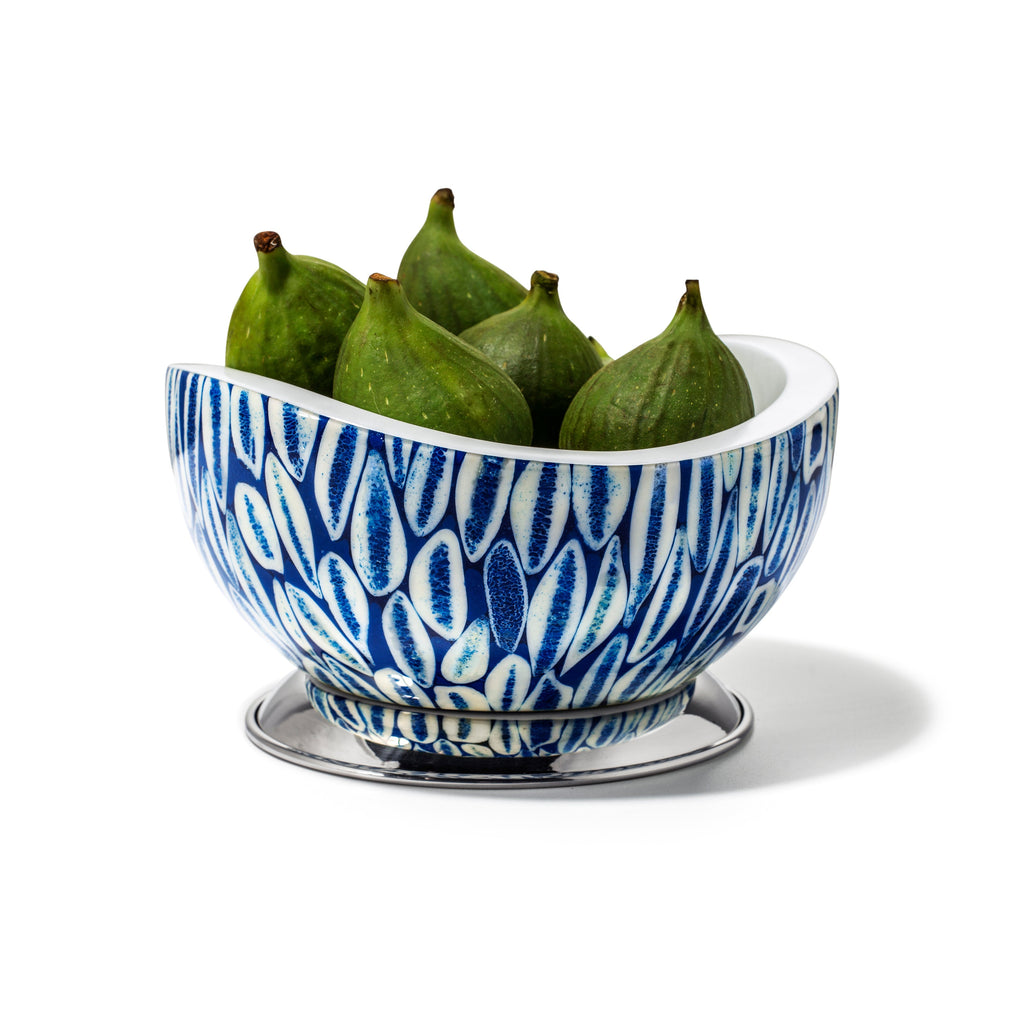 LaDorada & Blue Almendro Accent Bowl & Pioneer Linens