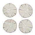 Birch Coasters in Ivory & Natural