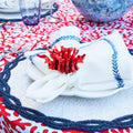 Infinity Placemat in White & Navy