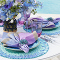 Ray Placemat in Periwinkle & Seafoam