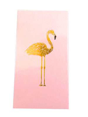 Flamingo, Gold Foiled & Embossed Match Box - Pioneer Linens