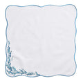 REEF NAPKINS IN WHITE, TURQUOISE & GOLD - Pioneer Linens