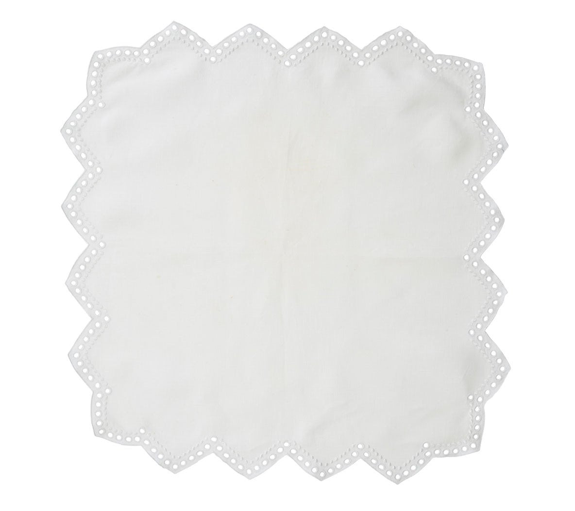 Tapestry Napkins in White - Pioneer Linens
