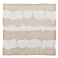 Watercolor Stripe Napkin in White & Natural