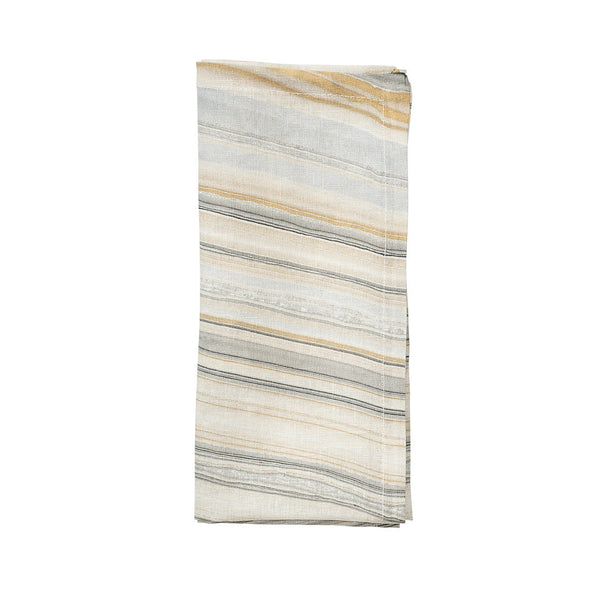 Marbled Napkin in Beige, Taupe & Gray