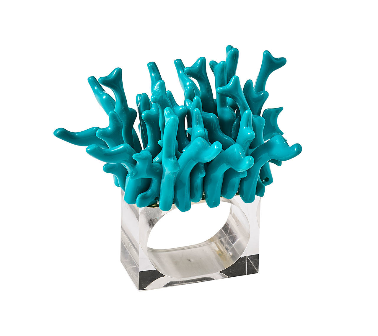 Amalfi Napkin Rings in Turquoise - Pioneer Linens