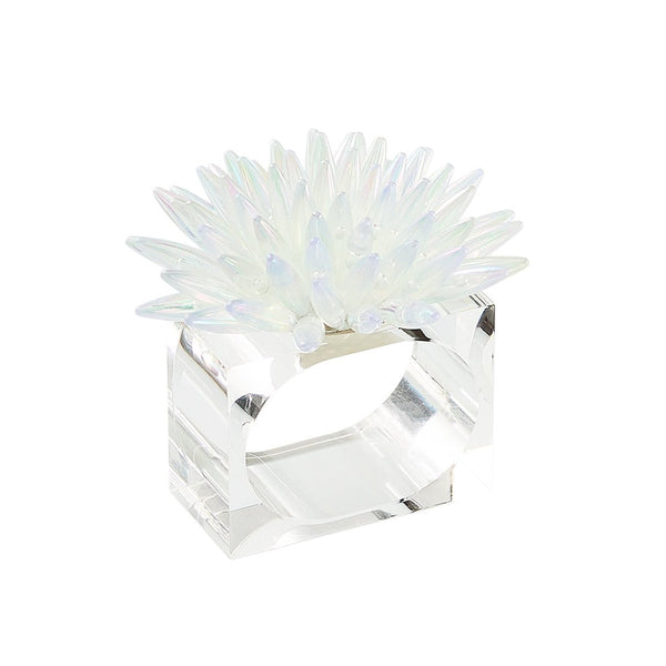 Mirage Napkin Ring in White