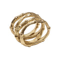 Bamboo Napkin Ring in Gold