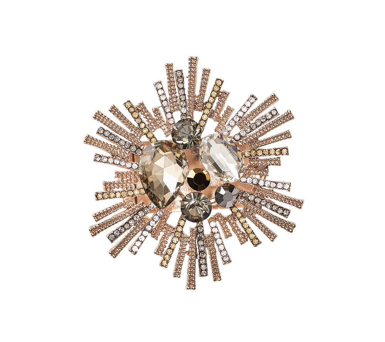Bijoux Napkin Ring in Champagne & Crystal
