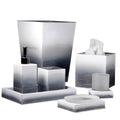 Ombre Blended Grey and Silver Enamel Vanity Set - Pioneer Linens