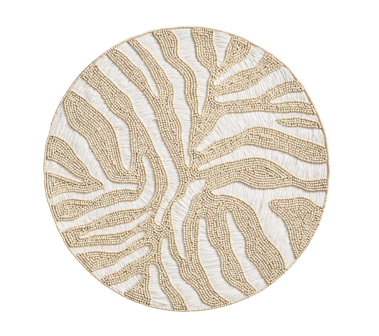 Serengeti Placemats in White & Natural - Pioneer Linens
