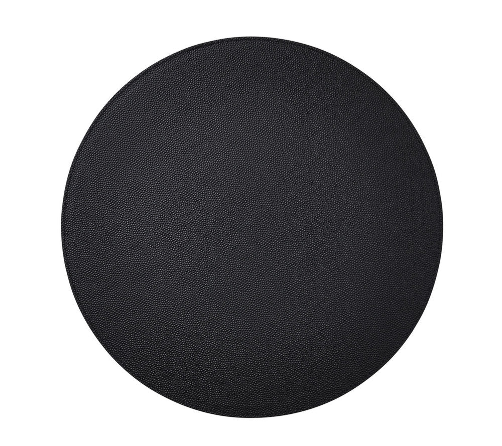 SHAGREEN PLACEMAT IN BLACK - Pioneer Linens