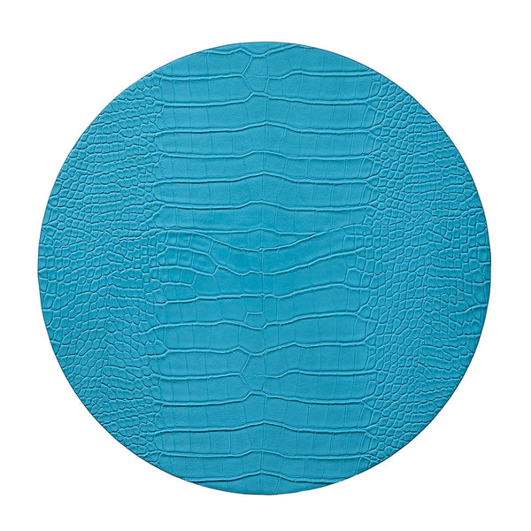 Croco Placemat in Turquoise