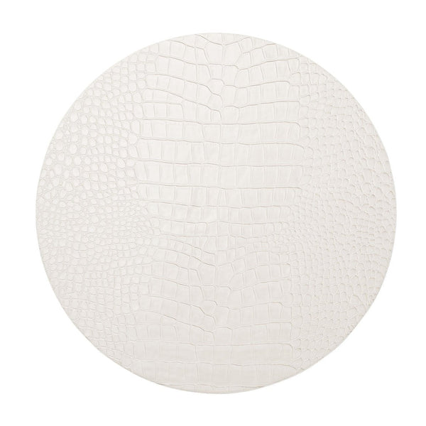 Croco Placemat in White