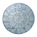 Round Capiz Placemats in Periwinkle - Pioneer Linens