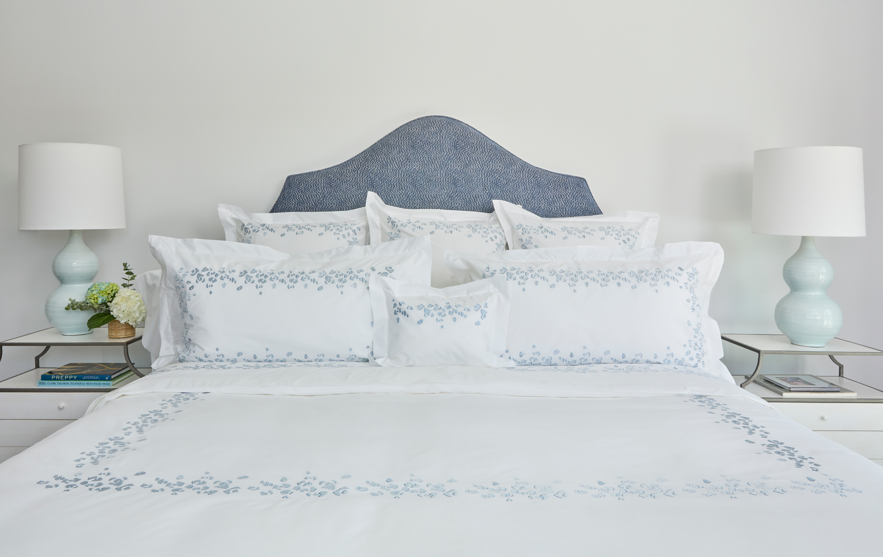 Wild Embroidery Bed Linens by Pioneer Linens