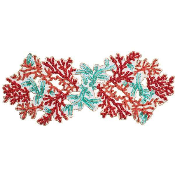Coral Spray Runner in Coral & Turquoise