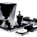 Lava Vanity Set By Mike & Ally Black and Silver